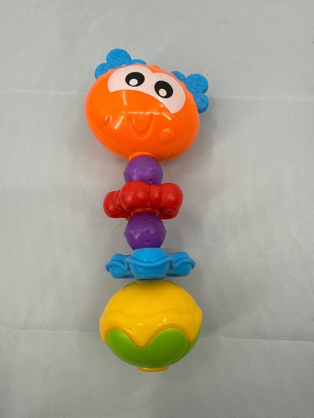 Cute Kidcore Colorful Caterpillar Baby Rattle Toy Infant Sensory 3M+